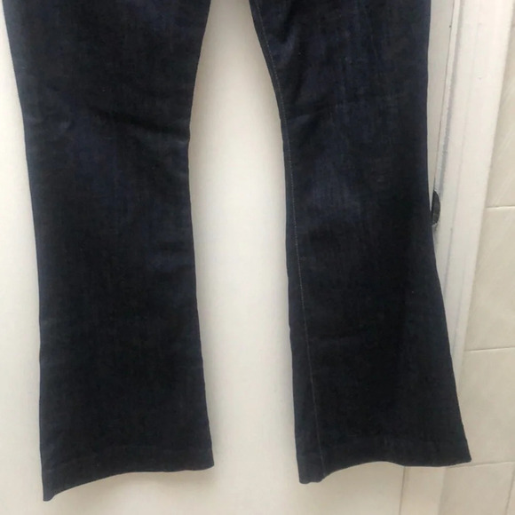 Hudson Jeans Marisa Flare Mid rise Flare Trouser wide leg Size 31 Dark Wash Blue - Picture 4 of 14